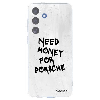 Picasee διαφανής θήκη σιλικόνης Samsung Galaxy S25 FE 5G - White Dollar