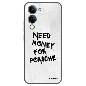 Picasee Μαύρη θήκη σιλικόνης για Vivo Y29s 5G - White Dollar
