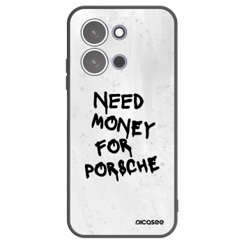 Picasee Μαύρη θήκη σιλικόνης για Xiaomi Redmi 15C 5G - White Dollar