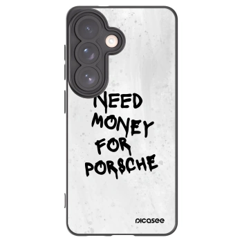 Picasee Μαύρη θήκη σιλικόνης για Samsung Galaxy S26 - White Dollar