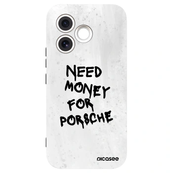 Picasee Μαύρη θήκη σιλικόνης για Honor 600 Lite - White Dollar