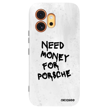 Picasee Μαύρη θήκη σιλικόνης για Honor 600 - White Dollar