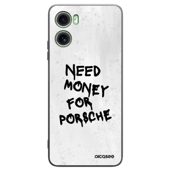 Picasee Μαύρη θήκη σιλικόνης για Motorola Moto G06 - White Dollar