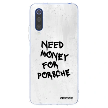 Picasee διαφανής θήκη σιλικόνης Xiaomi Mi 9 SE - White Dollar