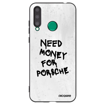 Picasee Μαύρη θήκη σιλικόνης για Honor 20 Lite - White Dollar
