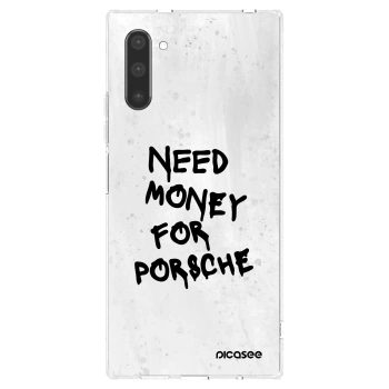 Picasee διαφανής θήκη σιλικόνης Samsung Galaxy Note 10 N970F - White Dollar
