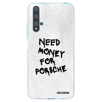 Picasee διαφανής θήκη σιλικόνης Huawei Nova 5T - White Dollar