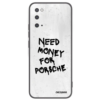 Picasee Μαύρη θήκη σιλικόνης για Samsung Galaxy S20 G980F - White Dollar