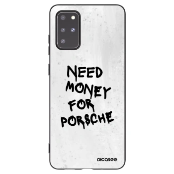 Picasee Μαύρη θήκη σιλικόνης για Samsung Galaxy S20+ G985F - White Dollar