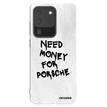 Picasee διαφανής θήκη σιλικόνης Samsung Galaxy S20 Ultra 5G G988F - White Dollar