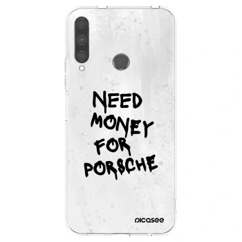Picasee διαφανής θήκη σιλικόνης Huawei P40 Lite E - White Dollar