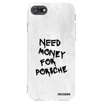 Picasee διαφανής θήκη σιλικόνης Apple iPhone SE 2020 - White Dollar