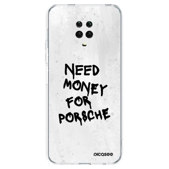 Picasee διαφανής θήκη σιλικόνης Xiaomi Redmi Note 9 Pro - White Dollar