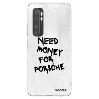 Picasee διαφανής θήκη σιλικόνης Xiaomi Mi Note 10 Lite - White Dollar