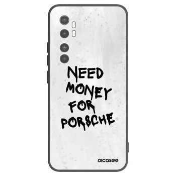 Picasee Μαύρη θήκη σιλικόνης για Xiaomi Mi Note 10 Lite - White Dollar