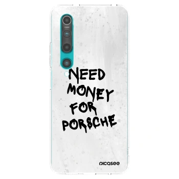 Picasee διαφανής θήκη σιλικόνης Xiaomi Mi 10 - White Dollar