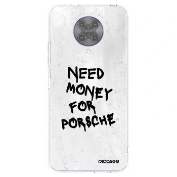 Picasee διαφανής θήκη σιλικόνης Xiaomi Poco F2 Pro - White Dollar