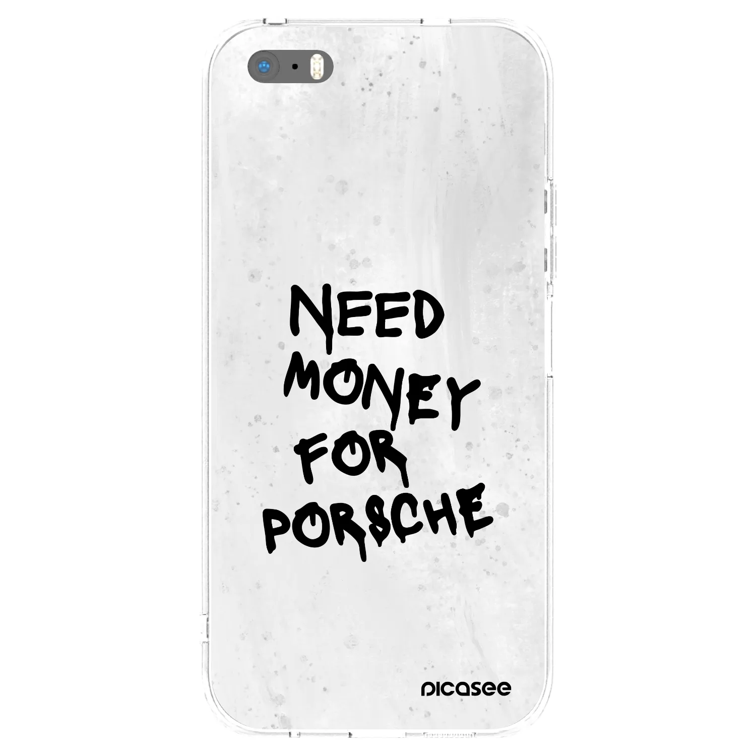 Picasee διαφανής θήκη σιλικόνης Apple iPhone 5/5S/SE - White Dollar