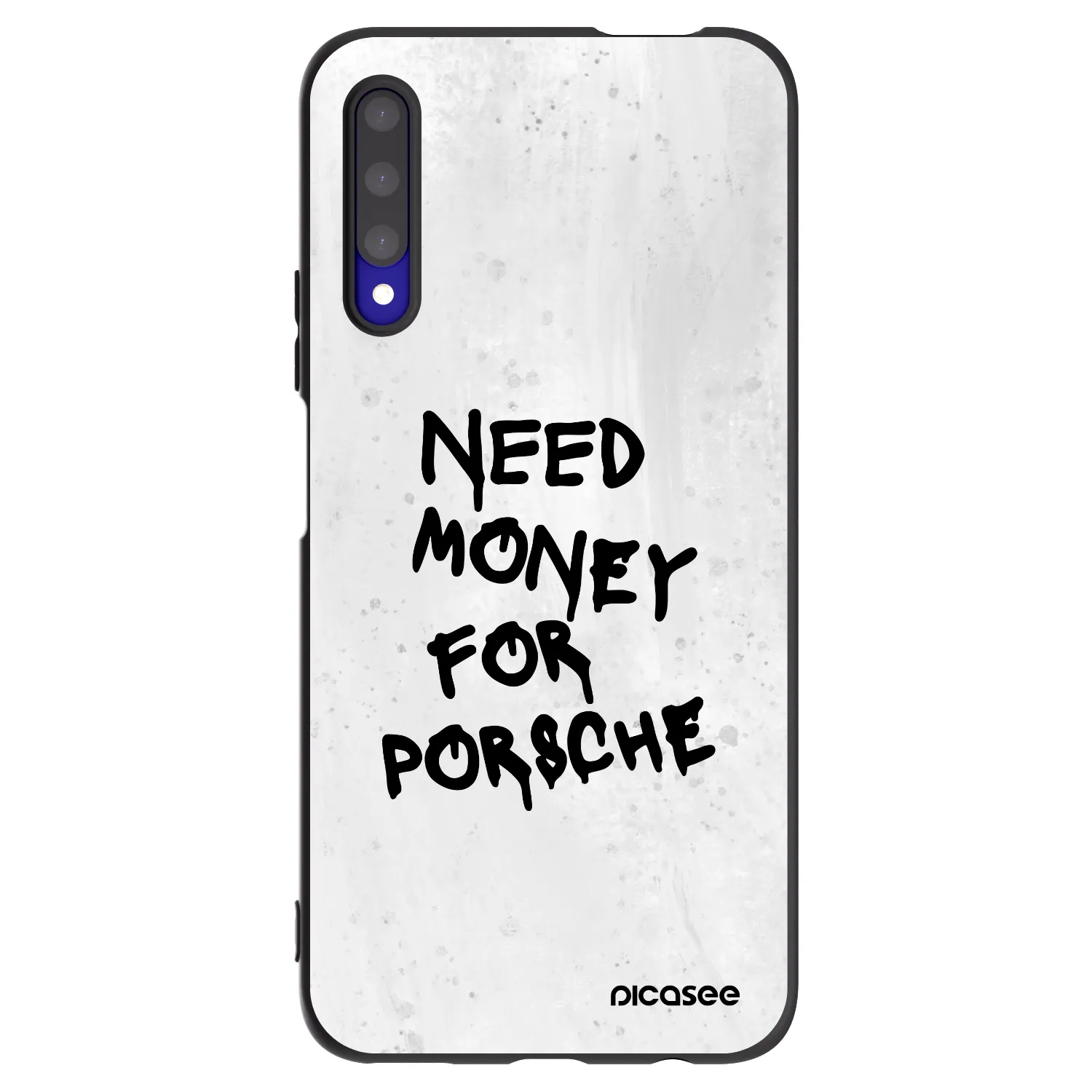 Picasee Μαύρη θήκη σιλικόνης για Honor 9X Pro - White Dollar