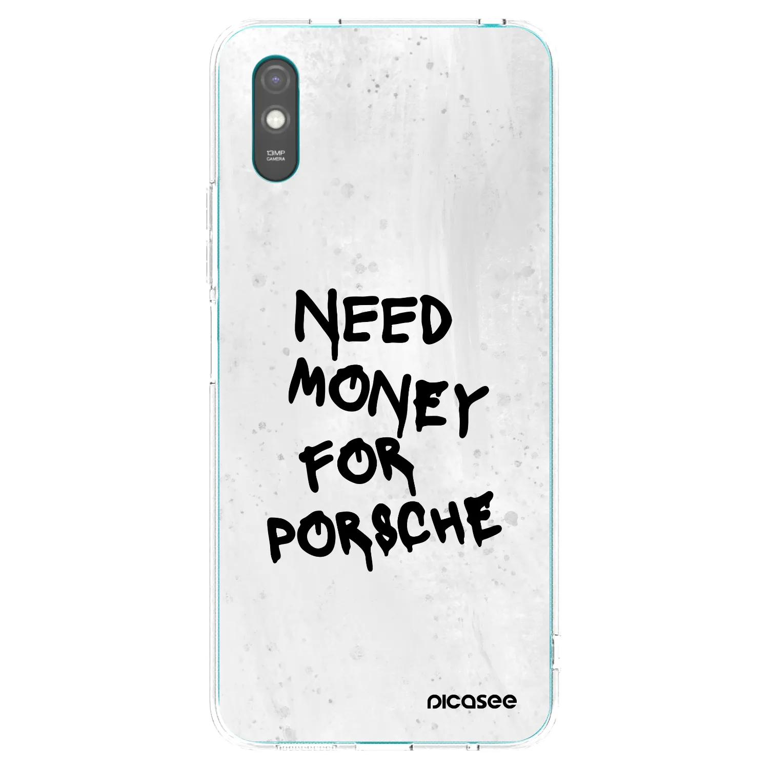 Picasee διαφανής θήκη σιλικόνης Xiaomi Redmi 9A - White Dollar