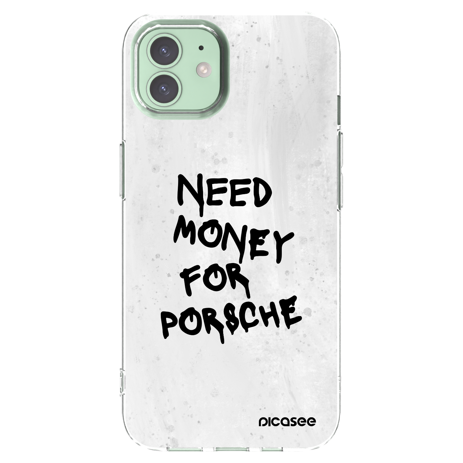 Picasee διαφανής θήκη σιλικόνης Apple iPhone 12 - White Dollar