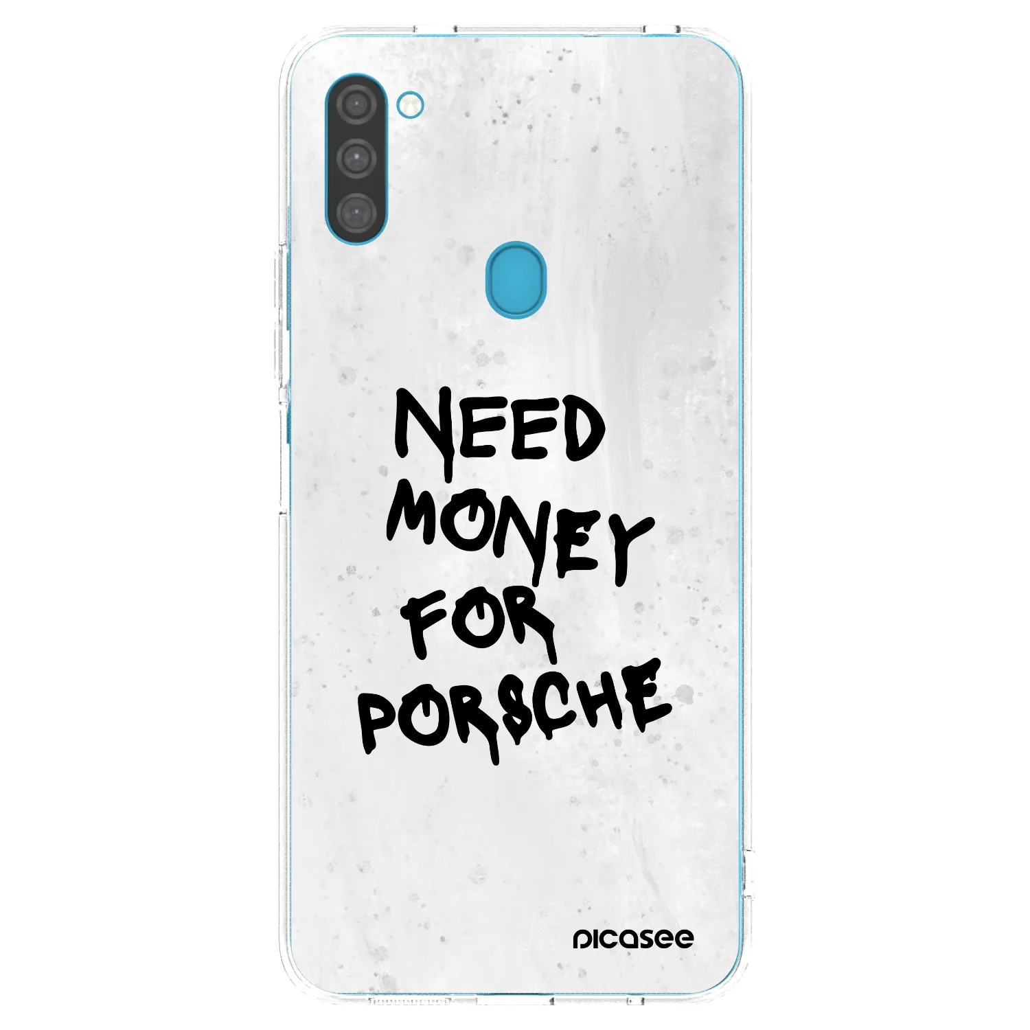 Picasee διαφανής θήκη σιλικόνης Samsung Galaxy M11 - White Dollar