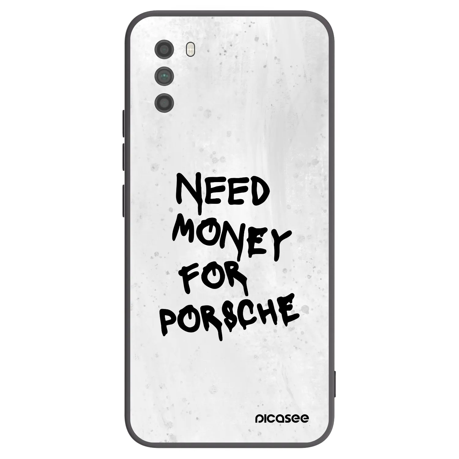 Picasee Μαύρη θήκη σιλικόνης για Xiaomi Poco M3 - White Dollar