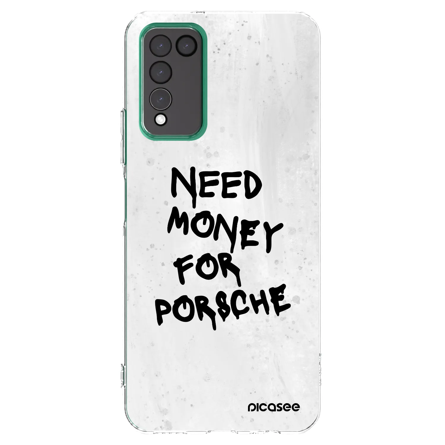 Picasee διαφανής θήκη σιλικόνης Honor 10X Lite - White Dollar