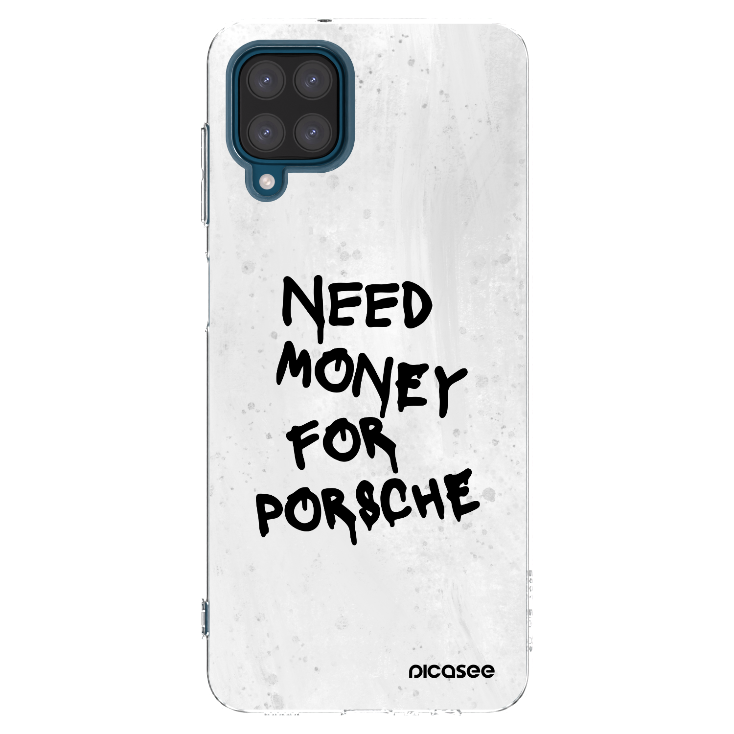 Picasee διαφανής θήκη σιλικόνης Samsung Galaxy A12 A125F - White Dollar