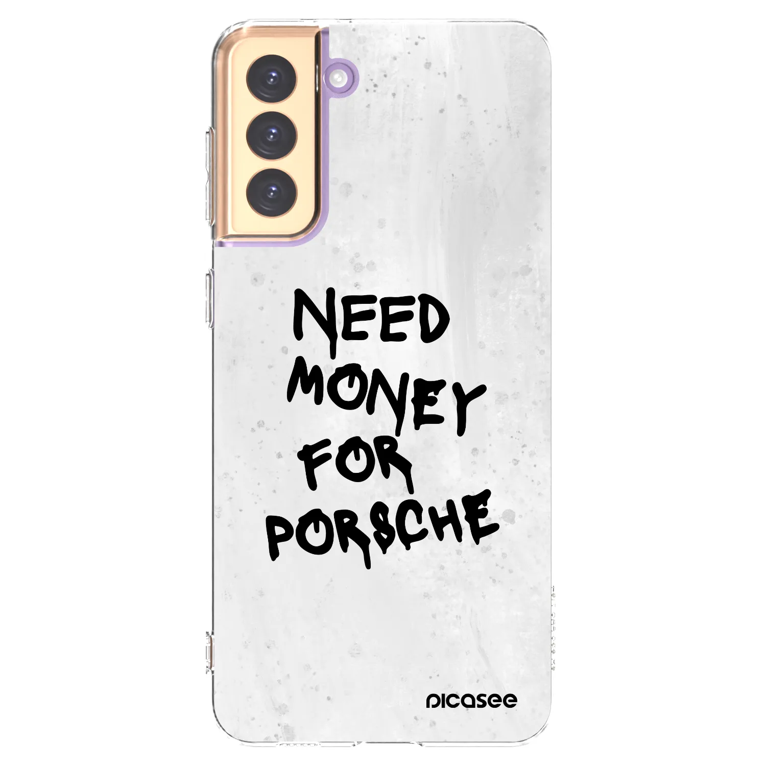 Picasee διαφανής θήκη σιλικόνης Samsung Galaxy S21+ 5G G996F - White Dollar