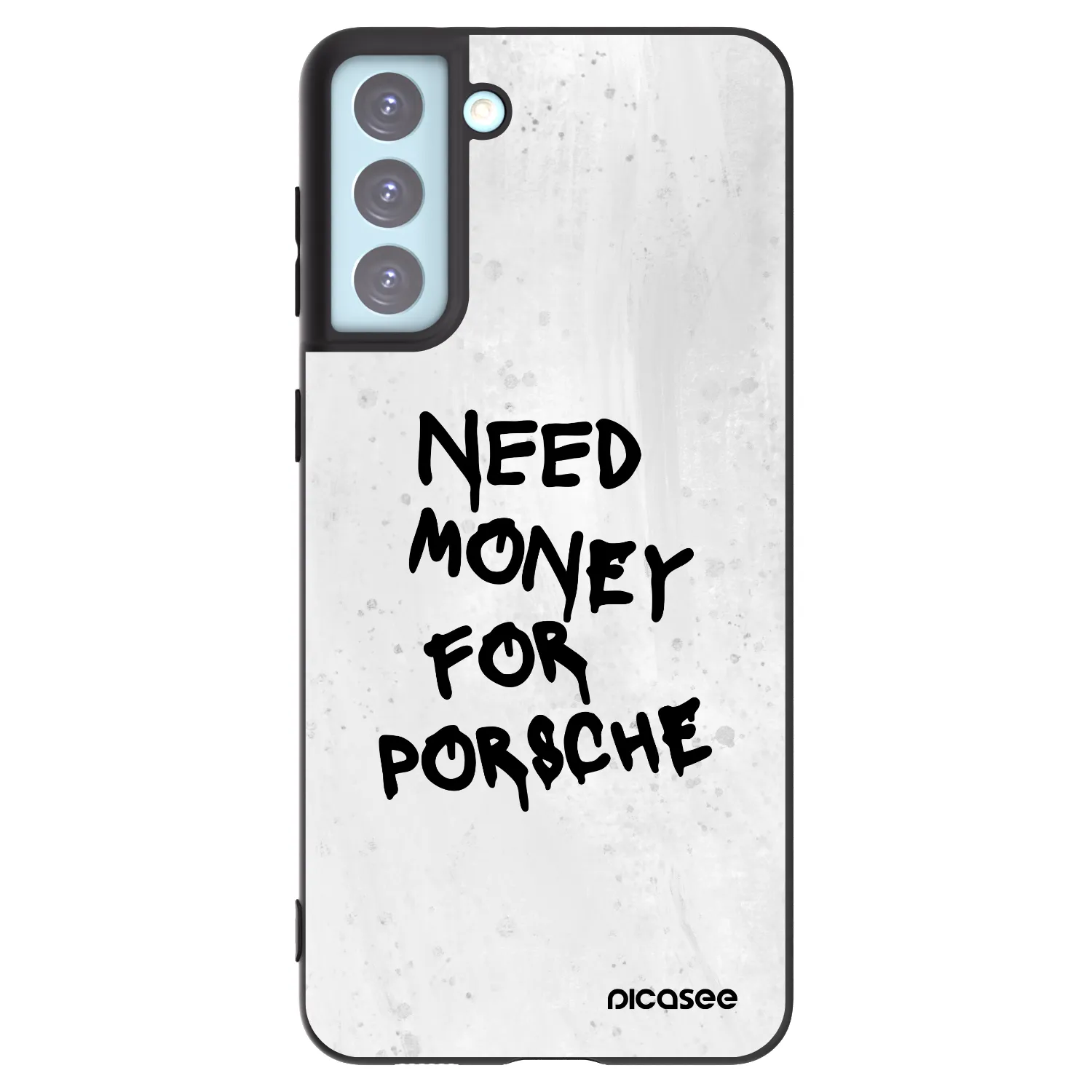 Picasee Μαύρη θήκη σιλικόνης για Samsung Galaxy S21+ 5G G996F - White Dollar