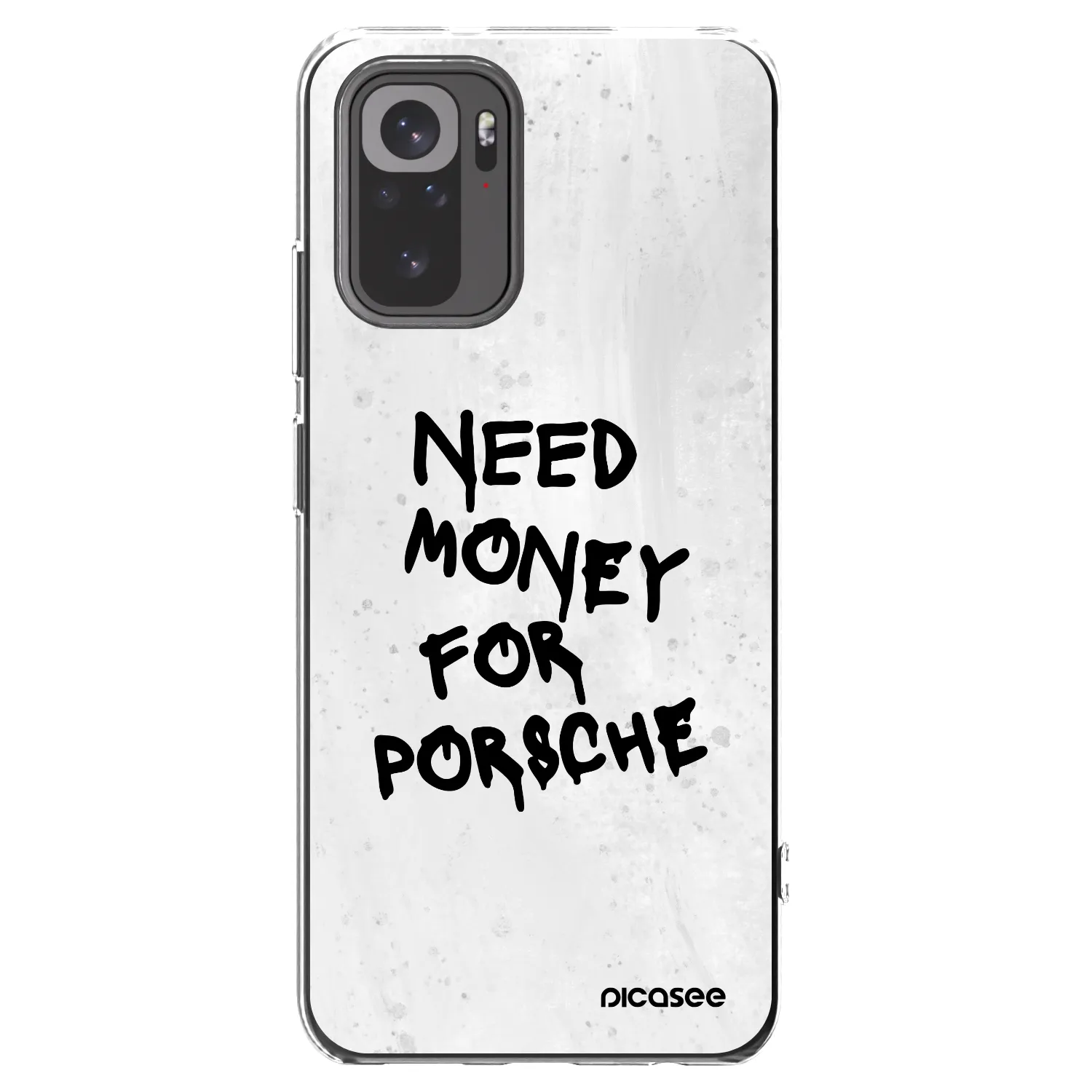 Picasee διαφανής θήκη σιλικόνης Xiaomi Redmi Note 10 - White Dollar