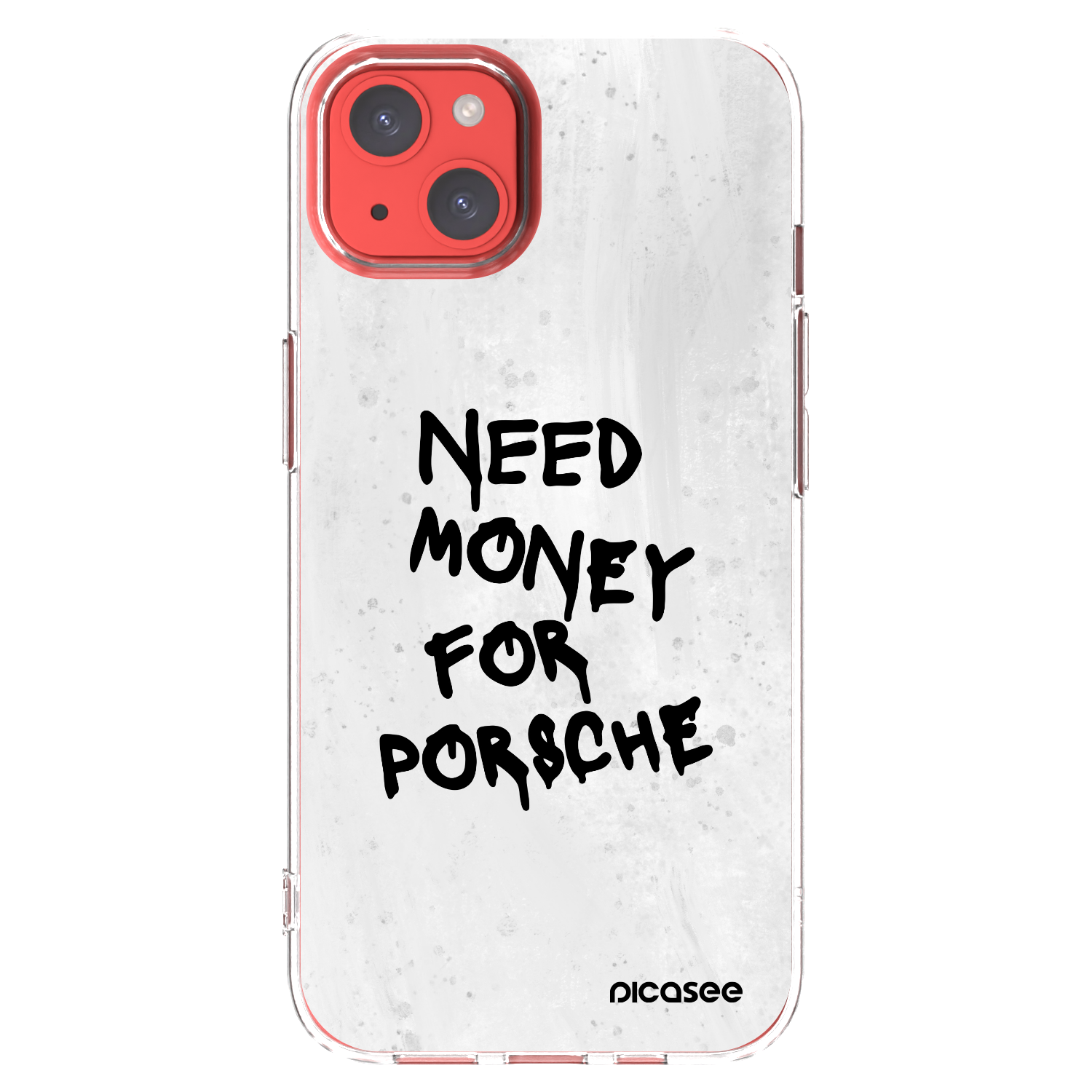Picasee διαφανής θήκη σιλικόνης Apple iPhone 13 - White Dollar