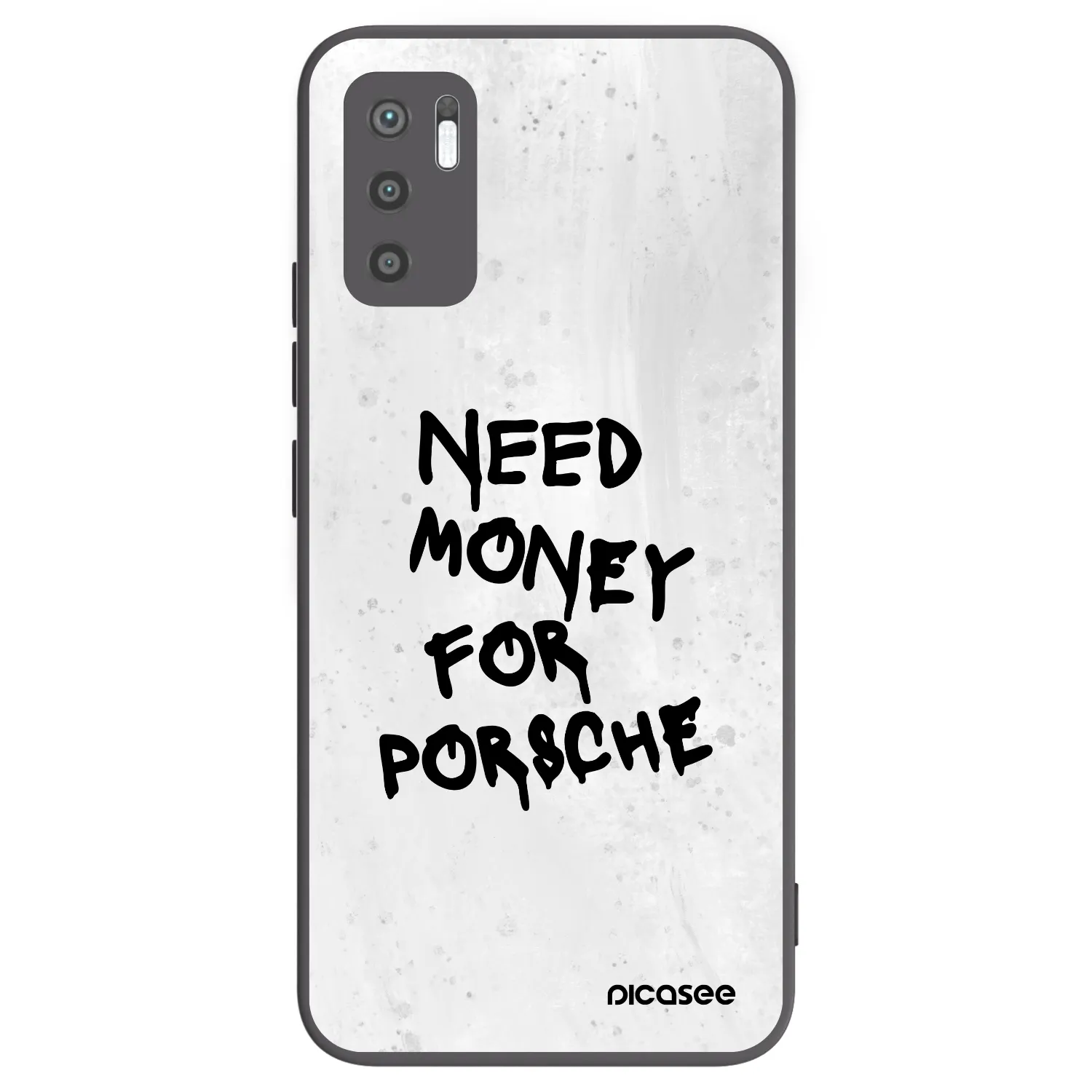 Picasee Μαύρη θήκη σιλικόνης για Xiaomi Redmi Note 10 5G - White Dollar