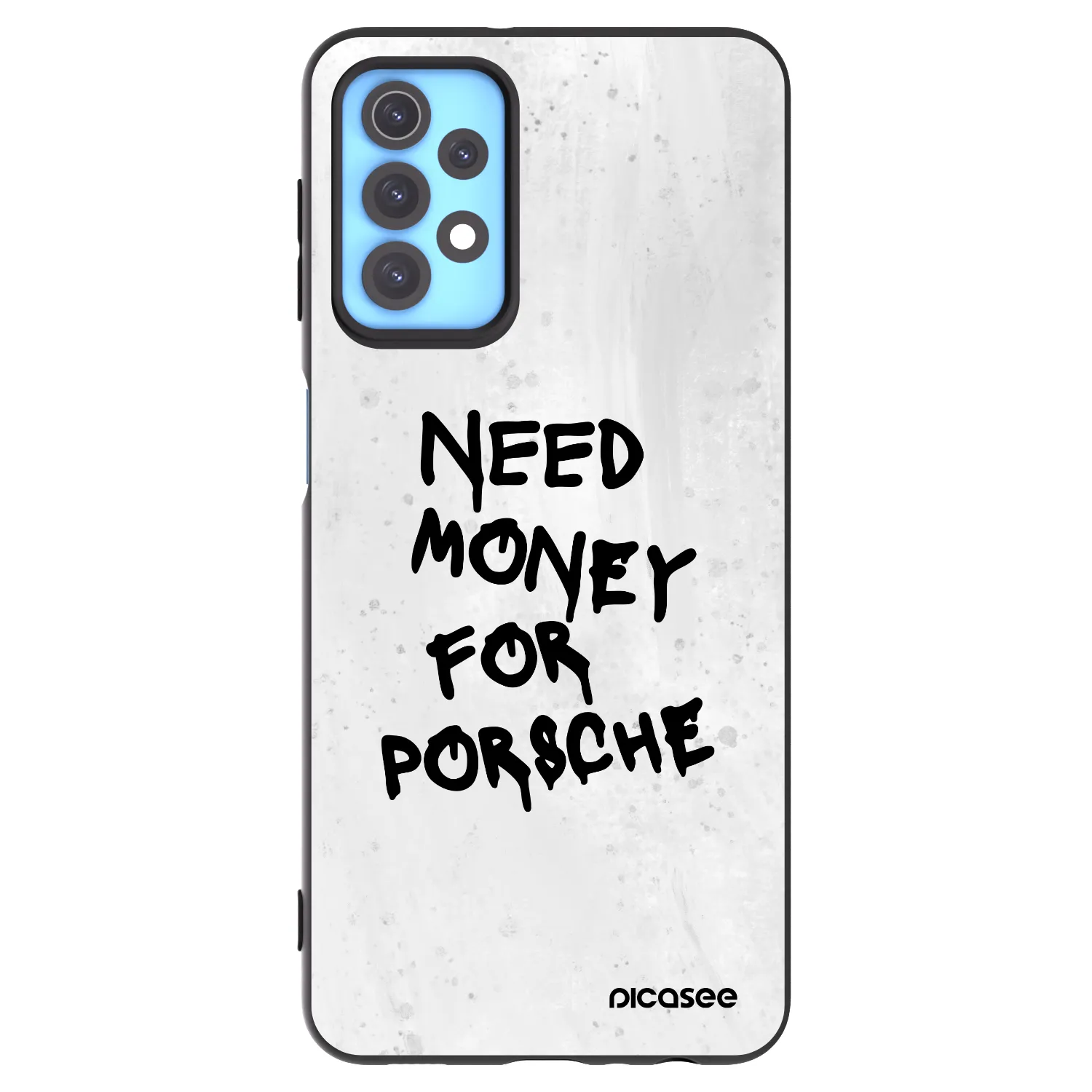 Picasee Μαύρη θήκη σιλικόνης για Samsung Galaxy A32 4G SM-A325F - White Dollar
