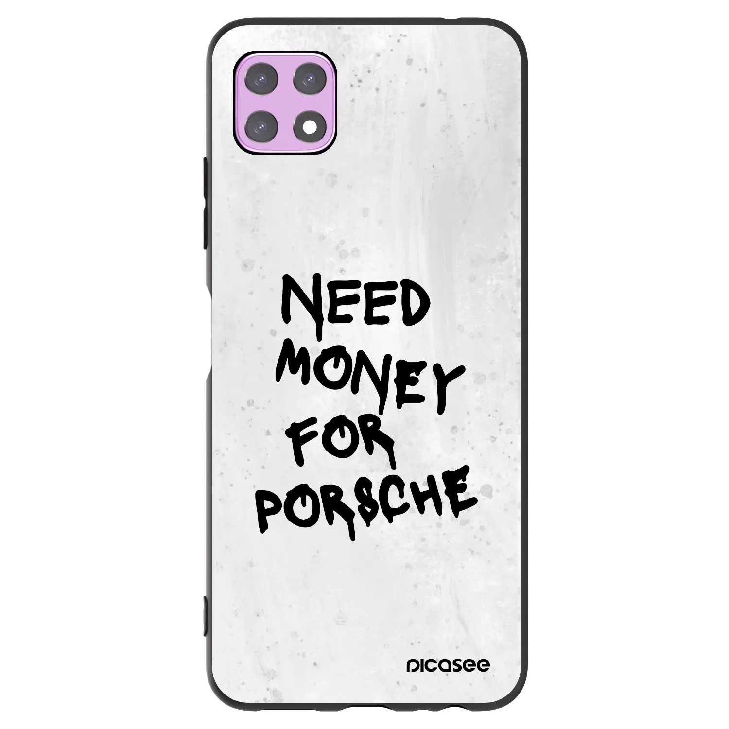 Picasee Μαύρη θήκη σιλικόνης για Samsung Galaxy A22 A226B 5G - White Dollar