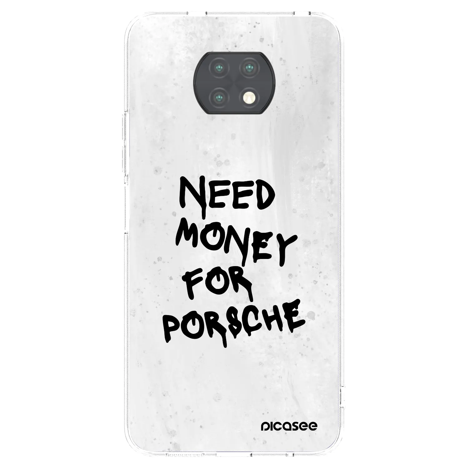 Picasee διαφανής θήκη σιλικόνης Xiaomi Redmi Note 9T - White Dollar