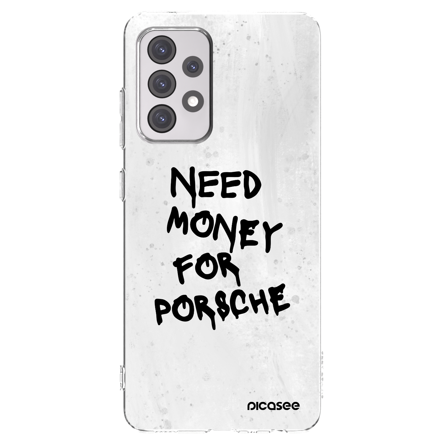 Picasee διαφανής θήκη σιλικόνης Samsung Galaxy A52s 5G A528B - White Dollar