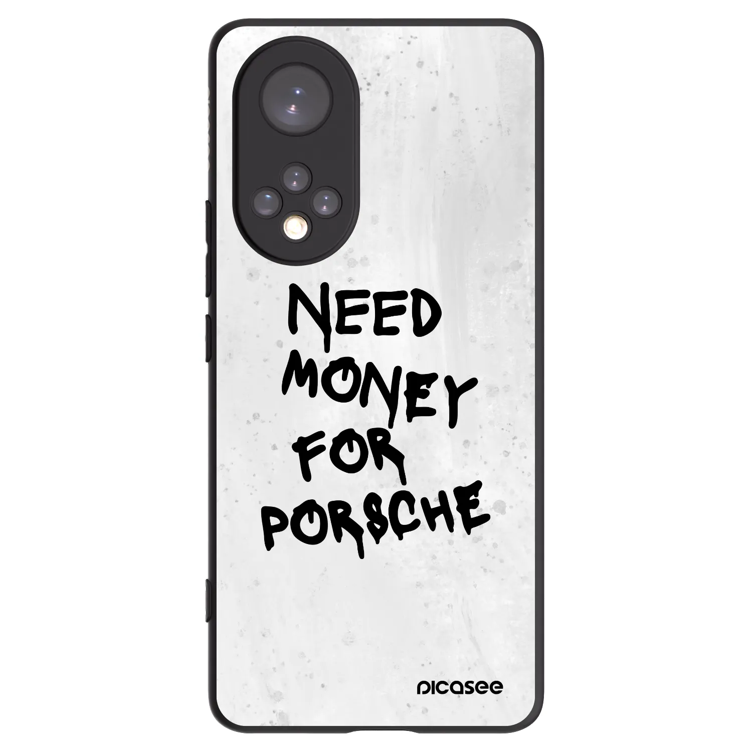 Picasee Μαύρη θήκη σιλικόνης για Honor 50 5G - White Dollar
