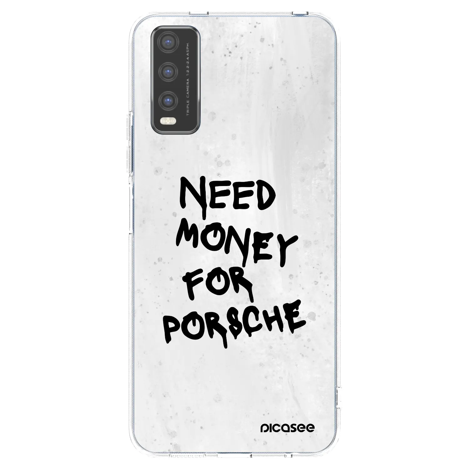 Picasee διαφανής θήκη σιλικόνης Vivo Y20s - White Dollar