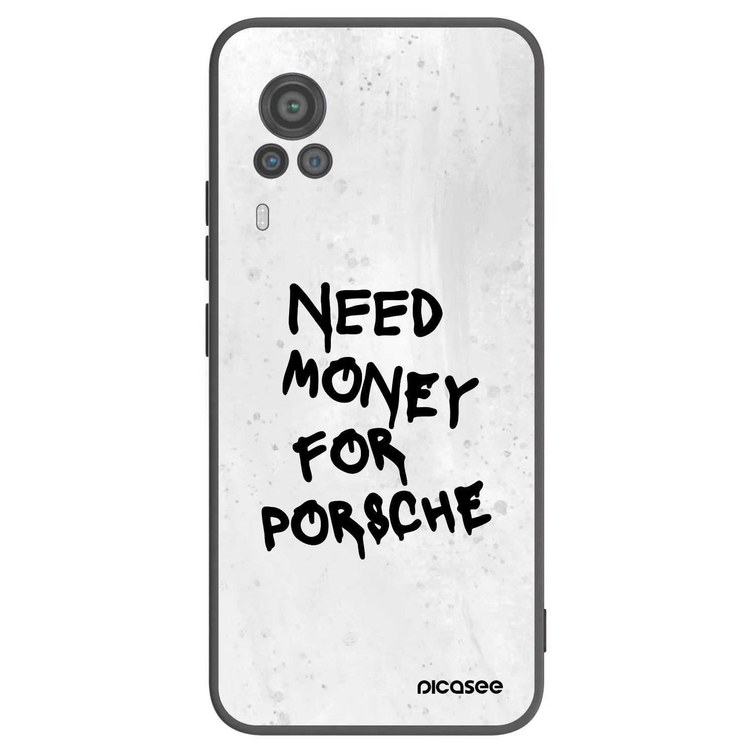 Picasee Μαύρη θήκη σιλικόνης για Vivo X60 Pro 5G - White Dollar