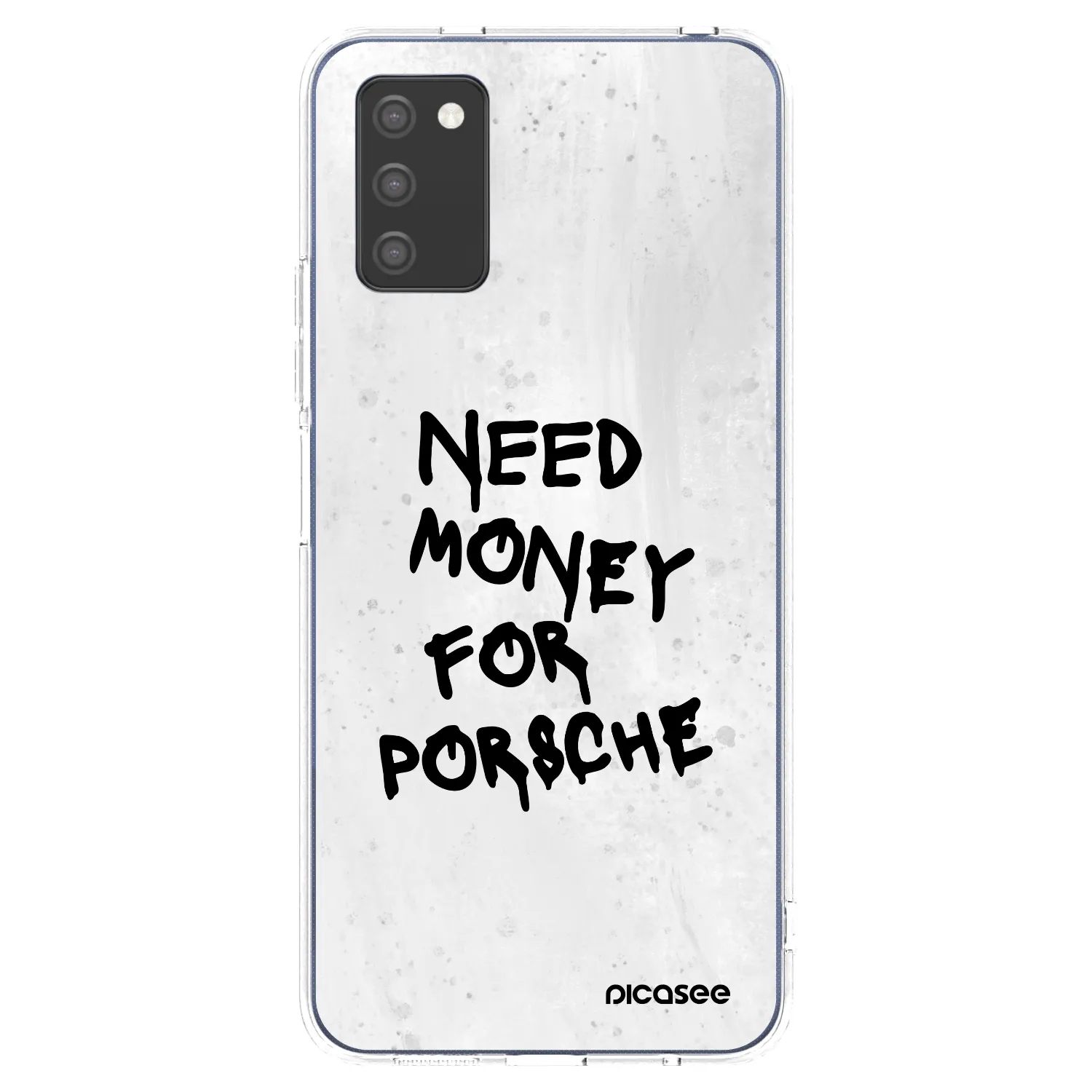 Picasee διαφανής θήκη σιλικόνης Samsung Galaxy A03s A037G - White Dollar