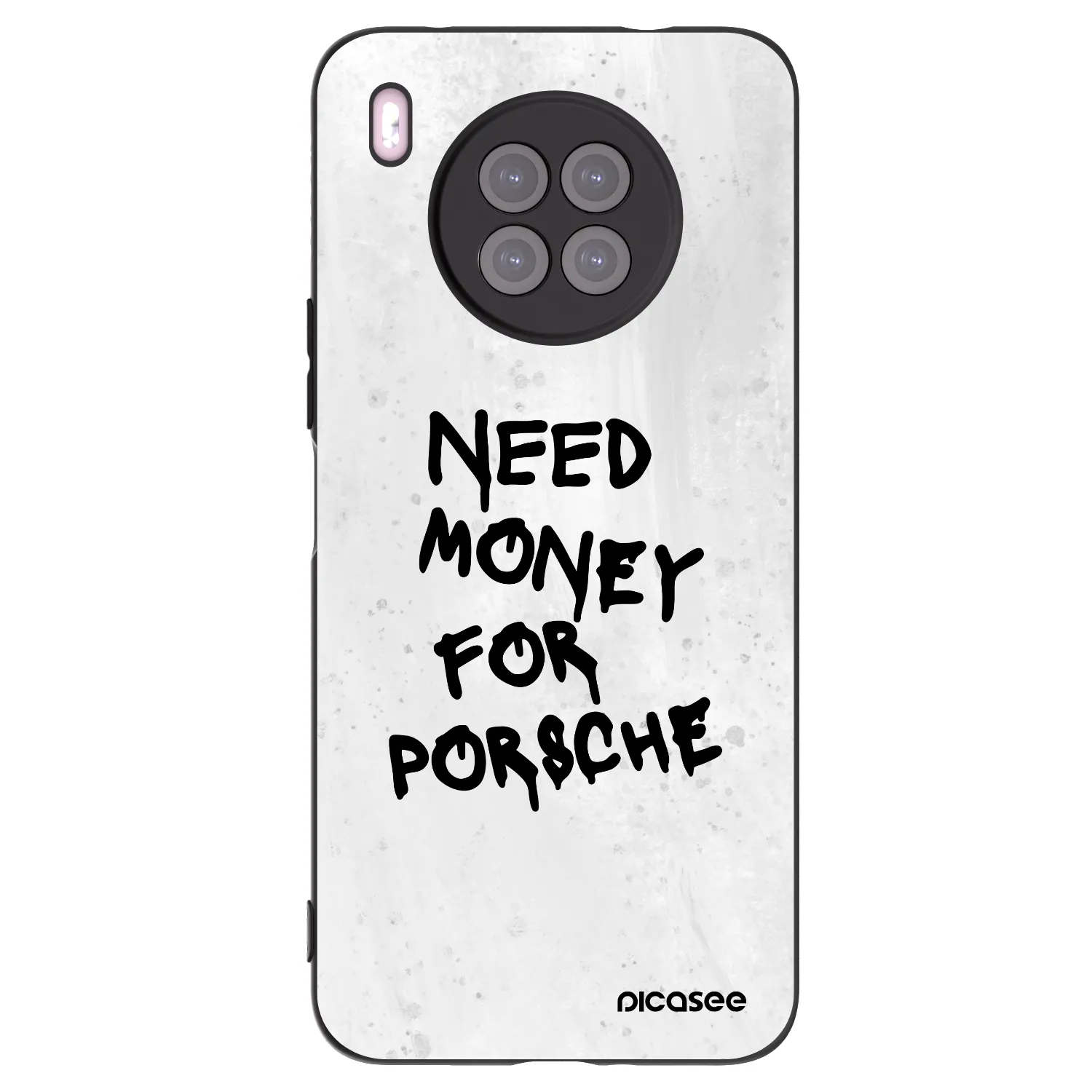Picasee Μαύρη θήκη σιλικόνης για Huawei Nova 8i - White Dollar