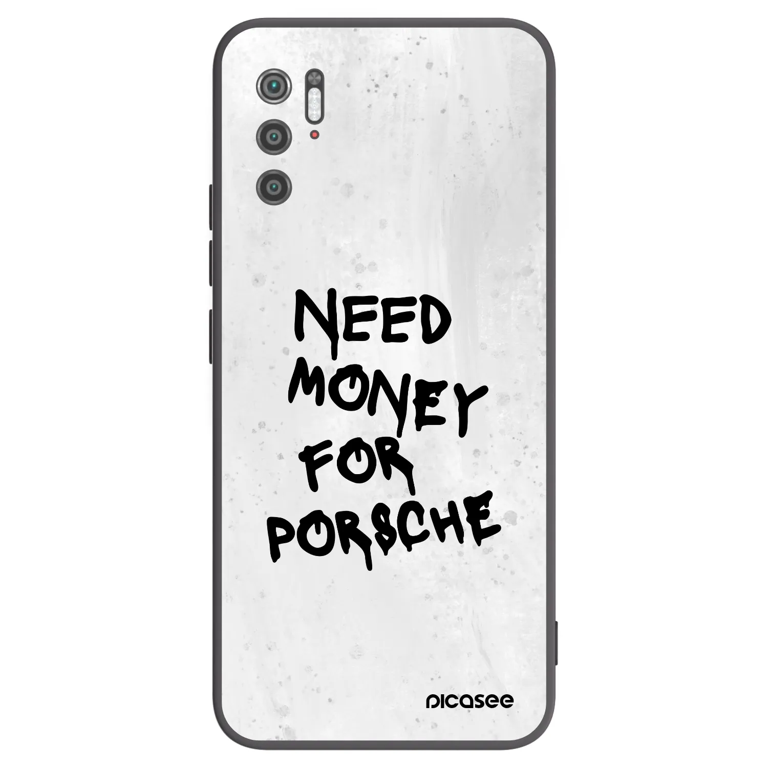Picasee Μαύρη θήκη σιλικόνης για Xiaomi Poco M3 Pro 5G - White Dollar
