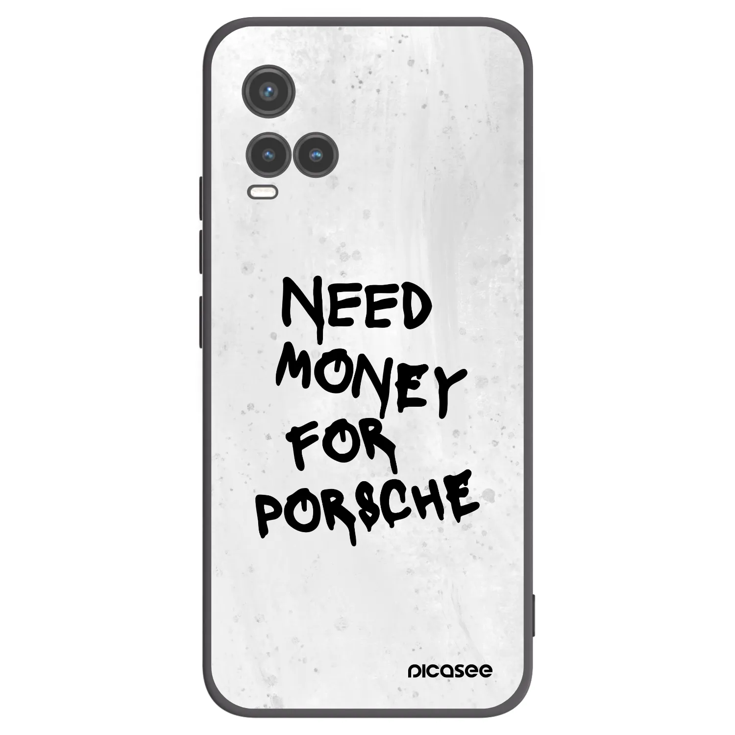 Picasee Μαύρη θήκη σιλικόνης για Vivo Y33s - White Dollar
