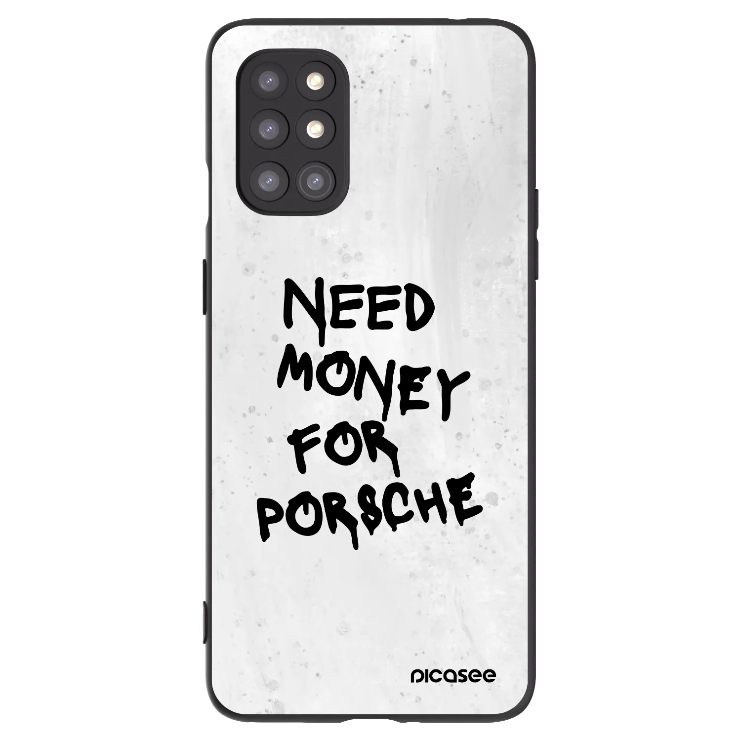 Picasee Μαύρη θήκη σιλικόνης για OnePlus 8T - White Dollar