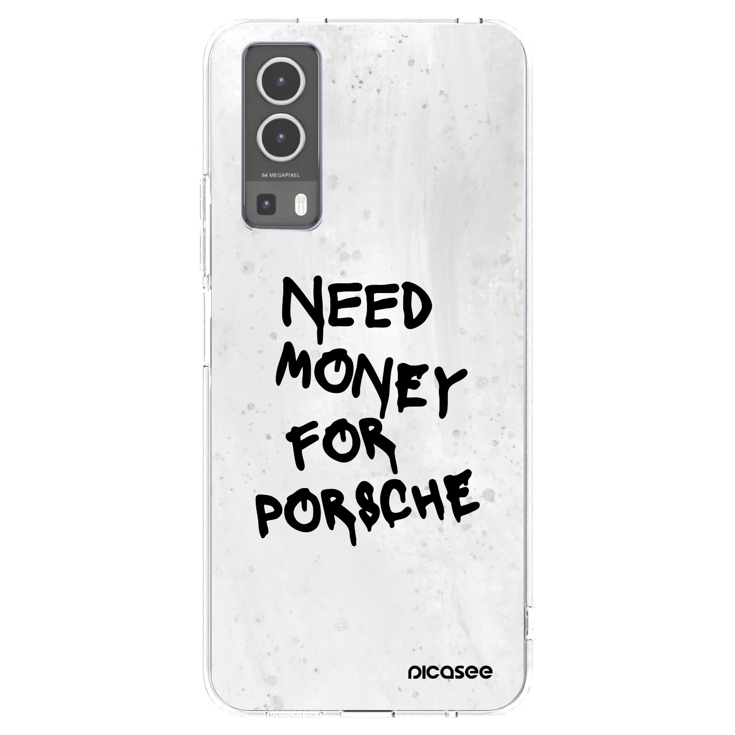Picasee διαφανής θήκη σιλικόνης Vivo Y72 5G - White Dollar