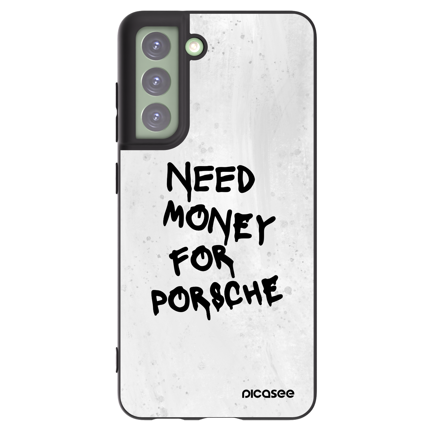 Picasee Μαύρη θήκη σιλικόνης για Samsung Galaxy S21 FE 5G - White Dollar