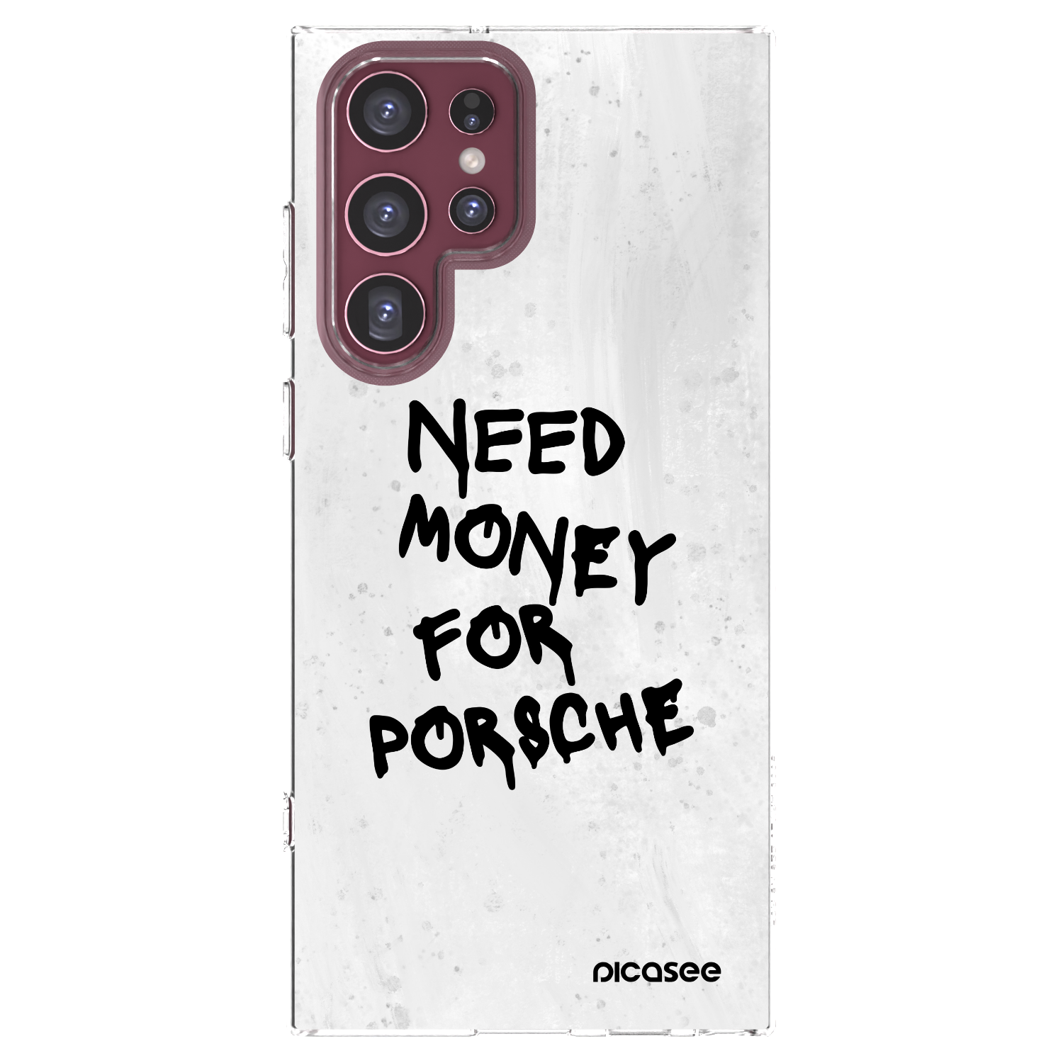 Picasee διαφανής θήκη σιλικόνης Samsung Galaxy S22 Ultra 5G - White Dollar