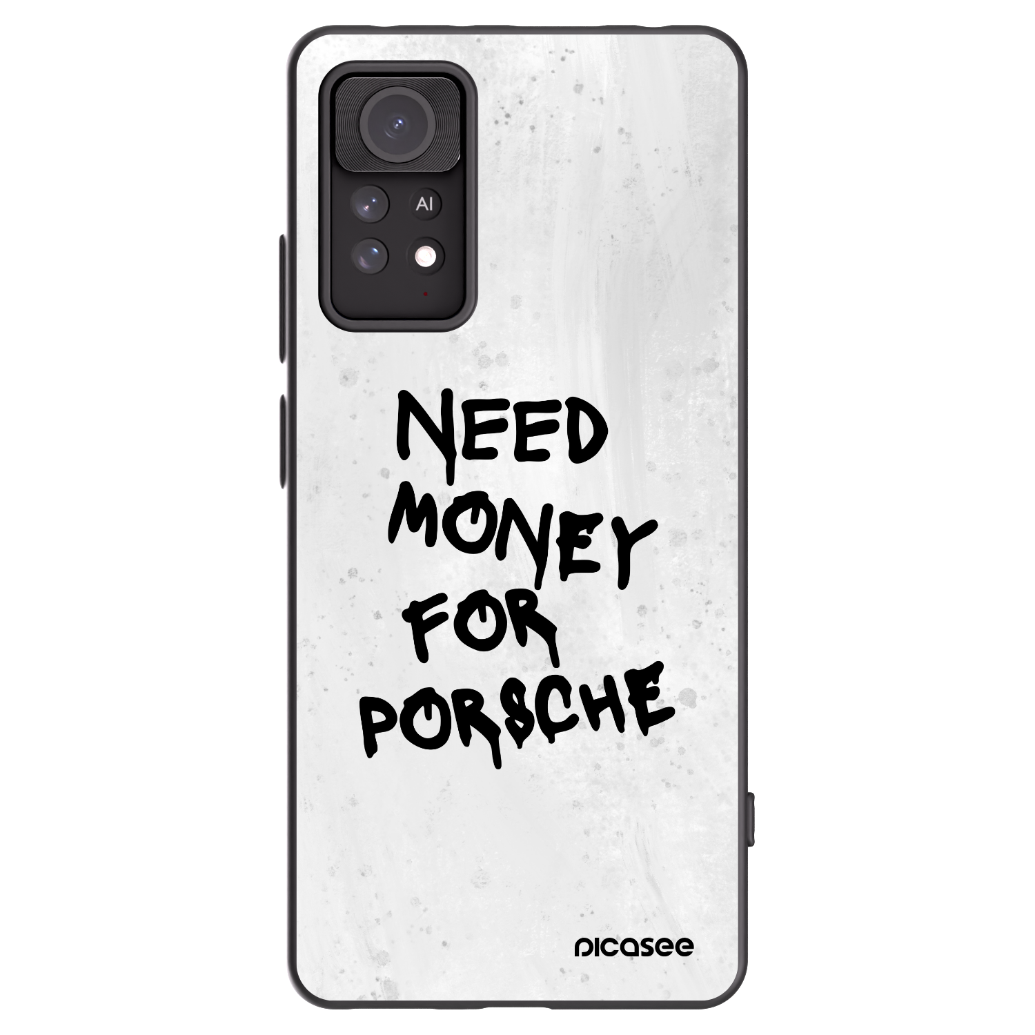 Picasee Μαύρη θήκη σιλικόνης για Xiaomi Redmi Note 11 Pro - White Dollar